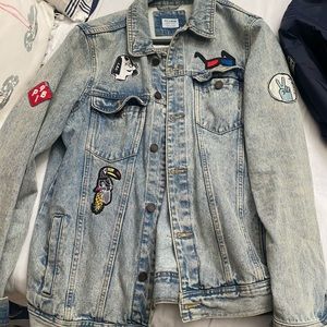 Pull and bear patchwork denim jacket
